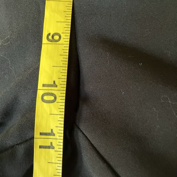 H&M Pants Stretch Flat Straight Skinny Ankle Black 8 Elastic Waist 27-31" - Picture 9 of 16